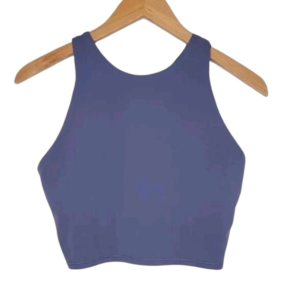 Athleta Blue Sleeveless Crop Top M